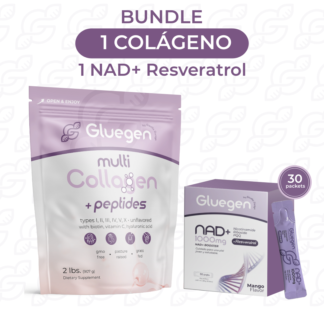 BUNDLE • 1 Colágeno • 1 NAD+ Resveratrol