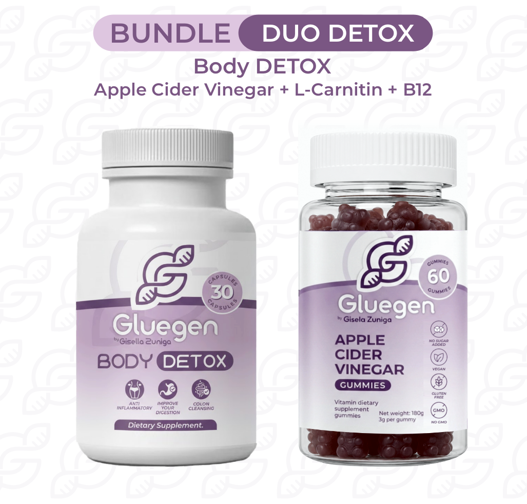 BUNDLE DUO DETOX: BODY DETOX + Apple Cider Vinegar + L-Carnitin + B12 GUMMIES